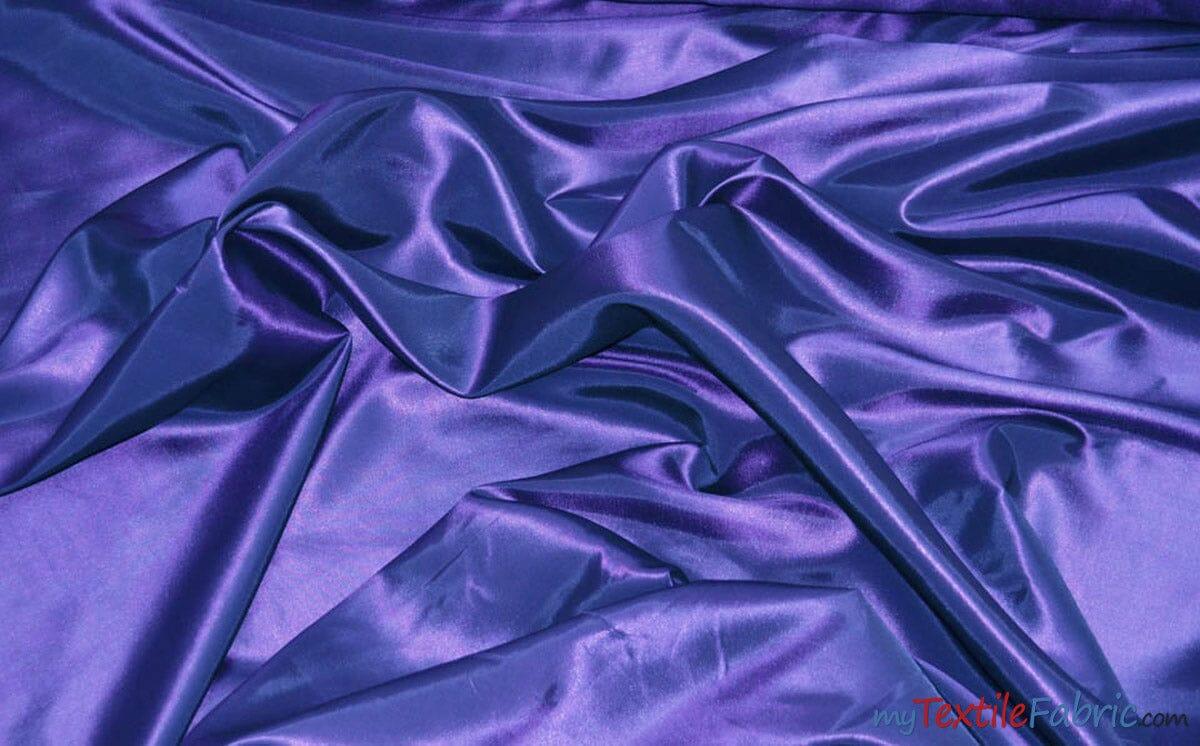 Taffeta Fabric | Two Tone Taffeta Fabric | Non Stretch Taffeta | 60" Wide | Multiple Solid Colors | Continuous Yards | Fabric mytextilefabric Yards Puchi Plum 