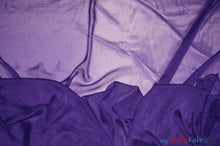 Load image into Gallery viewer, Two Tone Chiffon Fabric | Iridescent Chiffon Fabric | 60&quot; Wide | Clean Edge | Multiple Colors | Wholesale Bolt | Fabric mytextilefabric Bolts Purple 