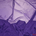 Load image into Gallery viewer, Two Tone Chiffon Fabric | Iridescent Chiffon Fabric | 60&quot; Wide | Clean Edge | Multiple Colors | Wholesale Bolt | Fabric mytextilefabric Bolts Purple 
