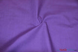 Polyester Cotton Broadcloth Fabric | 60" Wide | Solid Colors | Wholesale Bolt | Multiple Colors | Fabric mytextilefabric Bolts Purple 