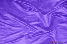 Load image into Gallery viewer, Suede Fabric | Microsuede | 40 Colors | 60&quot; Wide | Faux Suede | Upholstery Weight, Tablecloth, Bags, Pouches, Cosplay, Costume | Continuous Yards | Fabric mytextilefabric Yards Purple 