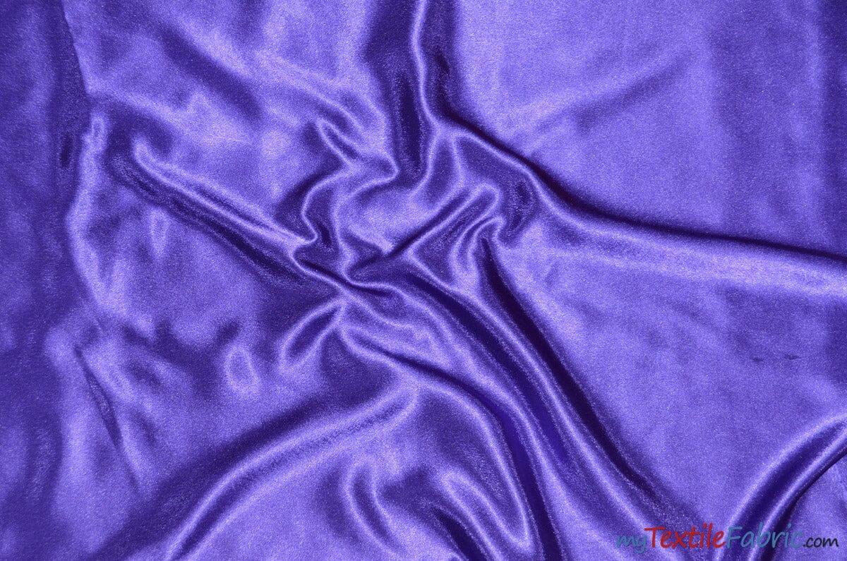 Crepe Back Satin | Korea Quality | 60" Wide | Wholesale Bolt | Multiple Colors | Fabric mytextilefabric Bolts Purple 