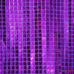 Load image into Gallery viewer, Square Sequins Fabric | Quad Sequins Fabric | 45&quot; Wide | Multiple Colors | Decor and Costumes | Fabric mytextilefabric Yards Purple 
