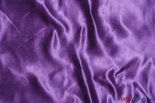 Load image into Gallery viewer, Bridal Satin Fabric | Shiny Bridal Satin | 60&quot; Wide | Multiple Colors | Continuous Yards | Fabric mytextilefabric Yards Purple 