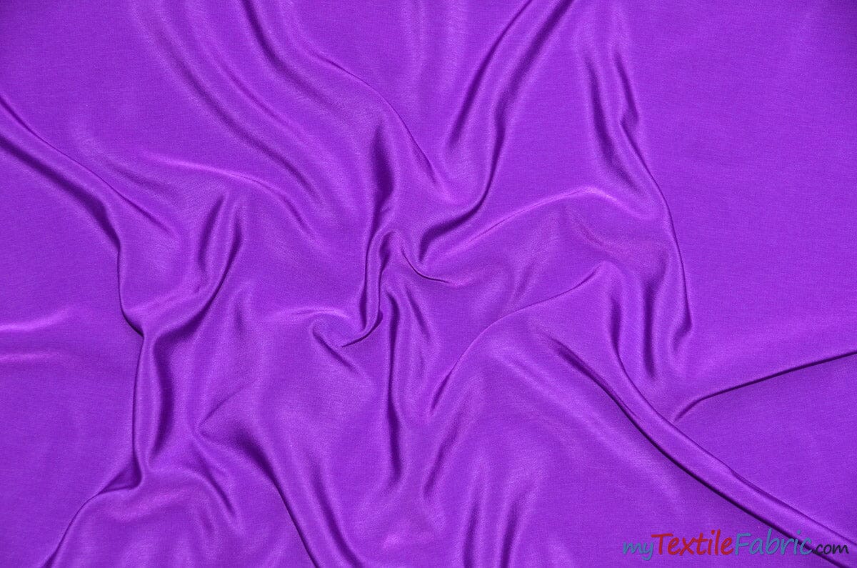 Peachskin Fabric | Polyester Peach Skin Fabric | 60" Wide | Suiting, Garments, Uniforms, Apparel | Fabric mytextilefabric Yards Purple 