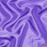Load image into Gallery viewer, Shantung Satin Fabric | Satin Dupioni Silk Fabric | 60&quot; Wide | Multiple Colors | Sample Swatch | Fabric mytextilefabric Sample Swatches Purple 
