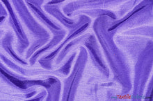 Load image into Gallery viewer, Shantung Satin Fabric | Satin Dupioni Silk Fabric | 60&quot; Wide | Multiple Colors | Continuous Yards | Fabric mytextilefabric Yards Purple 
