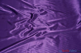 Silky Soft Medium Satin Fabric | Lightweight Event Drapery Satin | 60" Wide | Sample Swatches | Fabric mytextilefabric Sample Swatches Purple 0076 