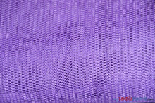 Load image into Gallery viewer, Hard Net Crinoline Fabric | Petticoat Fabric | 54&quot; Wide | Stiff Netting Fabric is Traditionally used to give Volume to Dresses Fabric mytextilefabric Yards Purple 