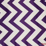 Load image into Gallery viewer, Chevron Satin Fabric | Chevron L&#39;amour Satin | Matte Satin Print | 60&quot; Wide | Multiple Colors | Fabric mytextilefabric Yards Purple 
