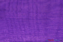 Soft and Smooth Mirror Organza Fabric | 60" Wide | Continuous Yards | Multiple Colors | Fabric mytextilefabric Yards Purple 