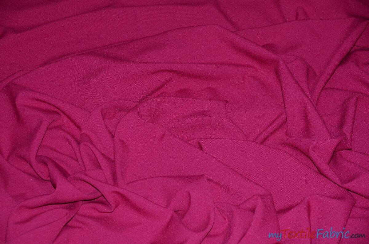 60" Wide Polyester Fabric Sample Swatches | Visa Polyester Poplin Sample Swatches | Basic Polyester for Tablecloths, Drapery, and Curtains | Fabric mytextilefabric Sample Swatches Raspberry 