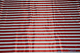 1" Stripe Satin Print | Dull Satin Print | 58/60" Wide | Stripe Satin Print Fabric | 3 Colors | Fabric mytextilefabric Yards Red White 1" Stripe 