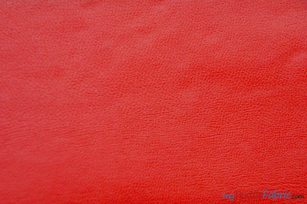 Soft and Smooth Vinyl Fabric | Apparel and Upholstery Weight Vinyl | 54" Wide | Multiple Colors | Imitation Leather | Fabric mytextilefabric Yards Red 