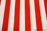 10 Oz 100% Cotton Canvas 2" Stripe | Outdoor Fabric | 60" Wide | Multiple Colors | Fabric mytextilefabric Yards Red 