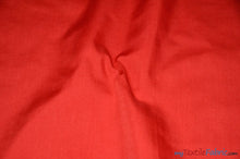 Load image into Gallery viewer, Polyester Cotton Broadcloth Fabric | 60&quot; Wide | Solid Colors | Wholesale Bolt | Multiple Colors | Fabric mytextilefabric Bolts Red 