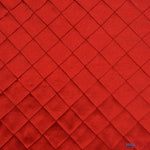Load image into Gallery viewer, Taffeta Pintuck Fabric | 2&quot;x2&quot; Diamond | Diamond Taffeta Fabric | 54&quot; Wide | Multiple Colors | Fabric mytextilefabric Yards Red 
