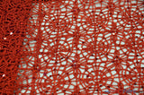 Open Weave Chain Chemical Lace Fabric | 50" Wide | 10 Colors | Fabric mytextilefabric Yards Red 