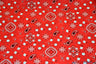 Bandana Cotton Print | Bandanna Fabric | 58/60" Wide | Multiple Colors | Fabric mytextilefabric Yards Red 