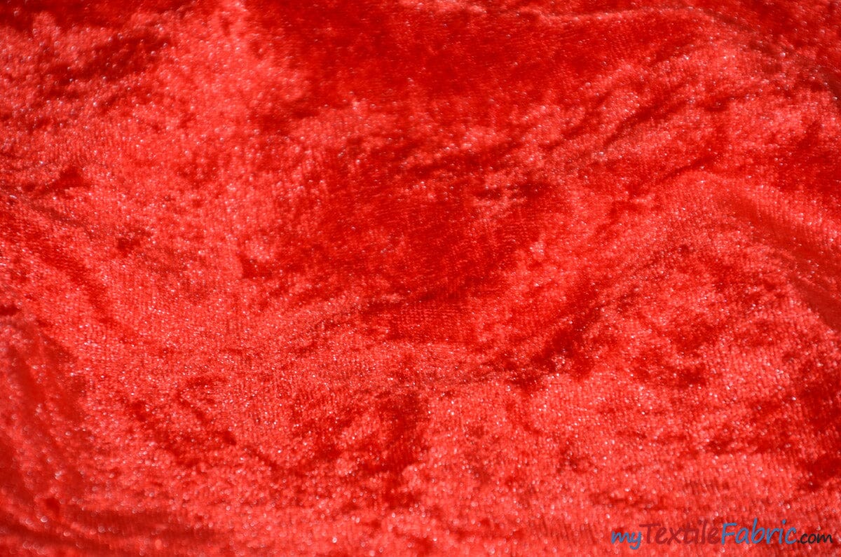 Red Panne Velvet Fabric