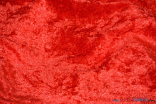 Load image into Gallery viewer, Panne Velvet Fabric | 60&quot; Wide | Crush Panne Velour | Apparel, Costumes, Cosplay, Curtains, Drapery &amp; Home Decor | Fabric mytextilefabric Yards Red 
