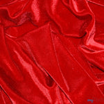 Load image into Gallery viewer, Soft and Plush Stretch Velvet Fabric | Stretch Velvet Spandex | 58&quot; Wide | Spandex Velour for Apparel, Costume, Cosplay, Drapes | Fabric mytextilefabric Yards Red 
