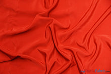 Load image into Gallery viewer, Peachskin Fabric | Polyester Peach Skin Fabric | 60&quot; Wide | Suiting, Garments, Uniforms, Apparel | Fabric mytextilefabric Yards Red 
