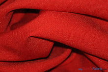 Load image into Gallery viewer, Scuba Double Knit Fabric | Basic Wrinkle Free Polyester Fabric with Mechanical Stretch | 60&quot; Wide | Multiple Colors | Poly Knit Fabric | Fabric mytextilefabric Yards Red 
