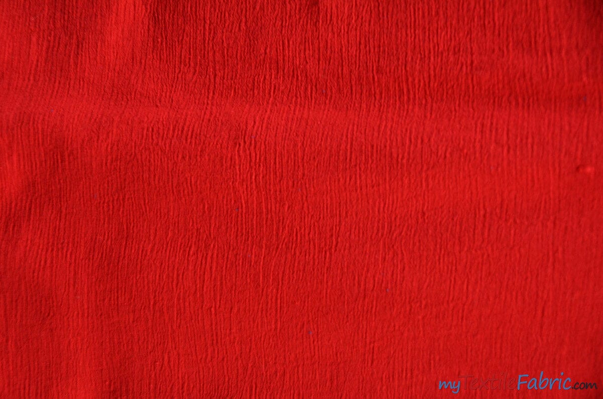 100% Cotton Gauze Fabric | Soft Lightweight Cotton Muslin | 48" Wide | Sample Swatch | Fabric mytextilefabric Sample Swatches Red 