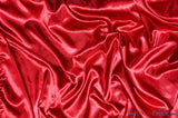 Charmeuse Satin | Silky Soft Satin | 60" Wide | 3"x3" Sample Swatch Page | Fabric mytextilefabric Sample Swatches Red 