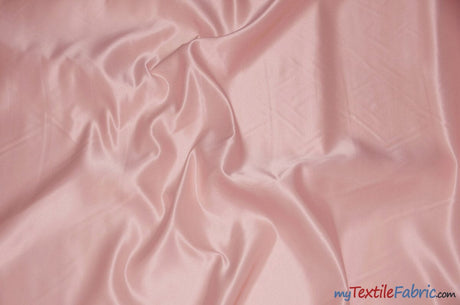 Stretch Matte Satin Peau de Soie Fabric | 60" Wide | Stretch Duchess Satin | Stretch Dull Lamour Satin for Bridal, Wedding, Costumes, Bridesmaid Dress Fabric mytextilefabric Yards Rose Petal 