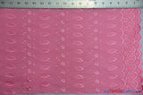 Polyester Cotton Eyelet Embroidery | Double Sided Border | 45" Wide | Multiple Colors | Fabric mytextilefabric Yards Rose 