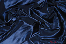 Load image into Gallery viewer, Stretch Taffeta Fabric | 60&quot; Wide | Multiple Solid Colors | Continuous Yards | Costumes, Apparel, Cosplay, Designs | Fabric mytextilefabric Yards Royal Black 