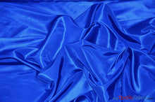 Load image into Gallery viewer, Stretch Taffeta Fabric | 60&quot; Wide | Multiple Solid Colors | Sample Swatch | Costumes, Apparel, Cosplay, Designs | Fabric mytextilefabric Sample Swatches Royal Blue 