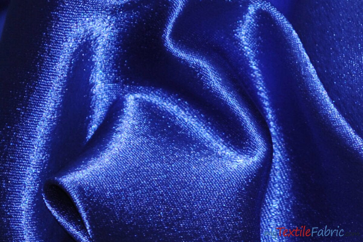 Superior Quality Crepe Back Satin | Japan Quality | 60" Wide | Wholesale Bolt | Multiple Colors | Fabric mytextilefabric Bolts Royal Blue 