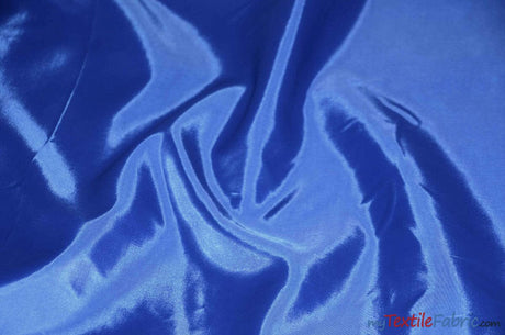 Polyester Silky Habotai Lining | 58" Wide | Super Soft and Silky Poly Habotai Fabric | Wholesale Bolt | Multiple Colors | Digital Printing, Apparel Lining, Drapery and Decor | Fabric mytextilefabric Bolts Royal Blue 