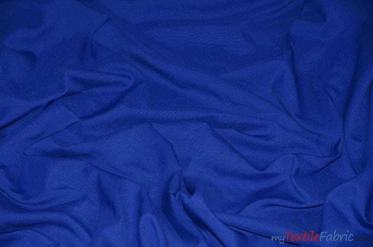 60" Wide Polyester Fabric by the Yard | Visa Polyester Poplin Fabric | Basic Polyester for Tablecloths, Drapery, and Curtains | Fabric mytextilefabric Yards Royal Blue 