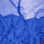 Load image into Gallery viewer, Two Tone Chiffon Fabric | Iridescent Chiffon Fabric | 60&quot; Wide | Clean Edge | Multiple Colors | Wholesale Bolt | Fabric mytextilefabric Bolts Royal Blue 
