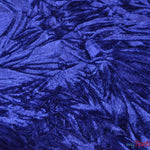 Load image into Gallery viewer, Crushed Triple Velvet | Crush Velvet Fabric | 45&quot; Wide | Original Crushed Plush Velvet | Multiple Colors | Fabric mytextilefabric Yards Royal Blue 
