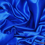 Load image into Gallery viewer, L&#39;Amour Satin Fabric | Polyester Matte Satin | Peau De Soie | 60&quot; Wide | Wholesale Bolt | Wedding Dress, Tablecloth, Multiple Colors | Fabric mytextilefabric Bolts Royal Blue 
