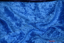 Load image into Gallery viewer, Panne Velvet Fabric | 60&quot; Wide | Crush Panne Velour | Apparel, Costumes, Cosplay, Curtains, Drapery &amp; Home Decor | Fabric mytextilefabric Yards Royal Blue 