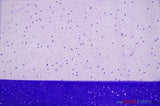 Tulle Glitter with Sequins and Glitter | 60" Wide | Multiple Colors | Glitter Tulle Fabric with Sequins Embellishments | Fabric mytextilefabric Yards Royal Blue 