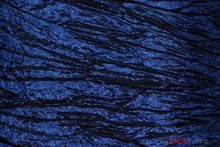 Load image into Gallery viewer, Crease Taffeta Fabric | Crush Taffeta | 52&quot; Wide | Sample Swatch Page | Multiple Colors | Fabric mytextilefabric Sample Swatches Royal Blue 