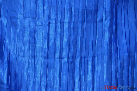 Extra Wide Italian Crush Satin | 108" Wide | Multiple Colors | Fabric mytextilefabric Yards Royal Blue 