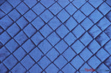 Taffeta Pintuck Fabric | 2"x2" Diamond | Diamond Taffeta Fabric | 54" Wide | Multiple Colors | Fabric mytextilefabric Yards Royal Blue 