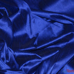 Load image into Gallery viewer, Polyester Silk Fabric | Faux Silk | Polyester Dupioni Fabric | Sample Swatch | 54&quot; Wide | Multiple Colors | Fabric mytextilefabric Sample Swatches Royal Blue 
