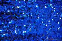 Load image into Gallery viewer, New York Dazzle Sequins Fabric | 6mm Sequins Fabric | 52&quot; Wide | Multiple Colors | Fabric mytextilefabric Yards Royal Blue 
