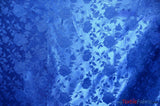 Satin Jacquard | Satin Flower Brocade | 60" Wide | Wholesale Bolt 65 Yards | Fabric mytextilefabric Bolts Royal Blue 