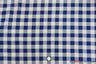 Gingham Checkered Fabric | Polyester Picnic Checkers | 1" x 1" | 60" Wide | Tablecloths, Curtains, Drapery, Events, Apparel | Fabric mytextilefabric Yards Royal Blue White 