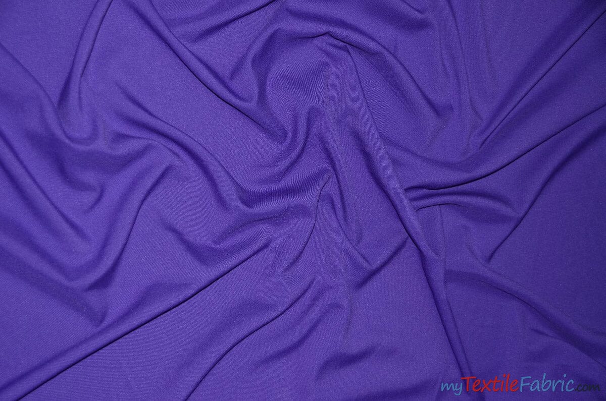 60" Wide Polyester Fabric by the Yard | Visa Polyester Poplin Fabric | Basic Polyester for Tablecloths, Drapery, and Curtains | Fabric mytextilefabric Yards Royal Purple 
